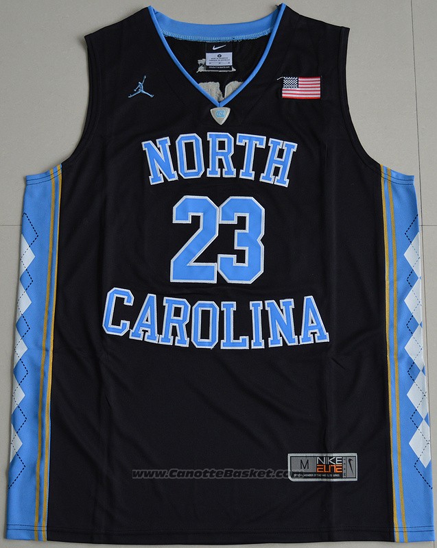 Maglia NCAA North Carolina Tar Heels Michael Jordan #23 Nero